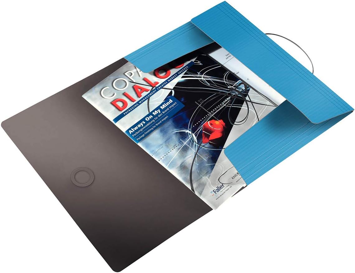 Leitz 45631030 Solid Corner Folder Polypropylene A4 Light Blue (Pack of 10)