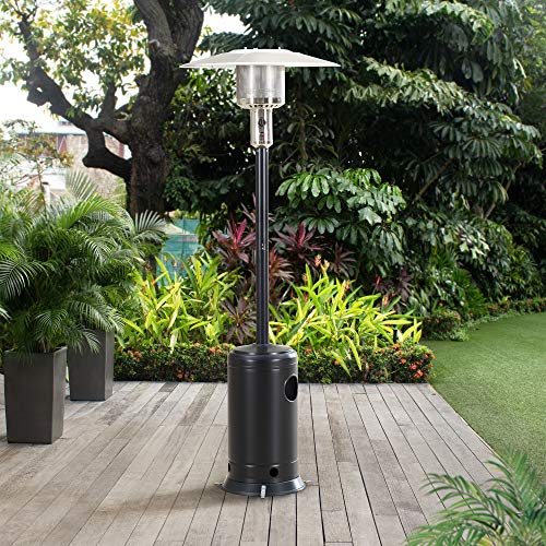 Sunjoy 47,000 BTU Avanti Outdoor Portable Propane Heater for Patio and