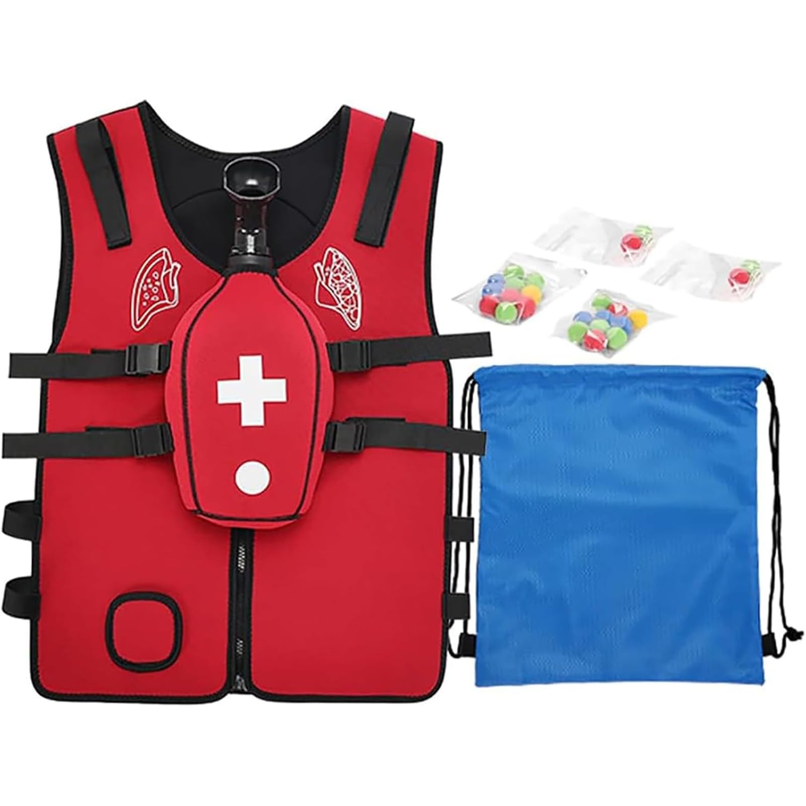 Heimlich Modèle D'entraînement Pratique Gilet D'entraînement Anti-Étouffement Conception Réglable Compétences De Premiers Secours Pour L'éducation De Premiers Secours A