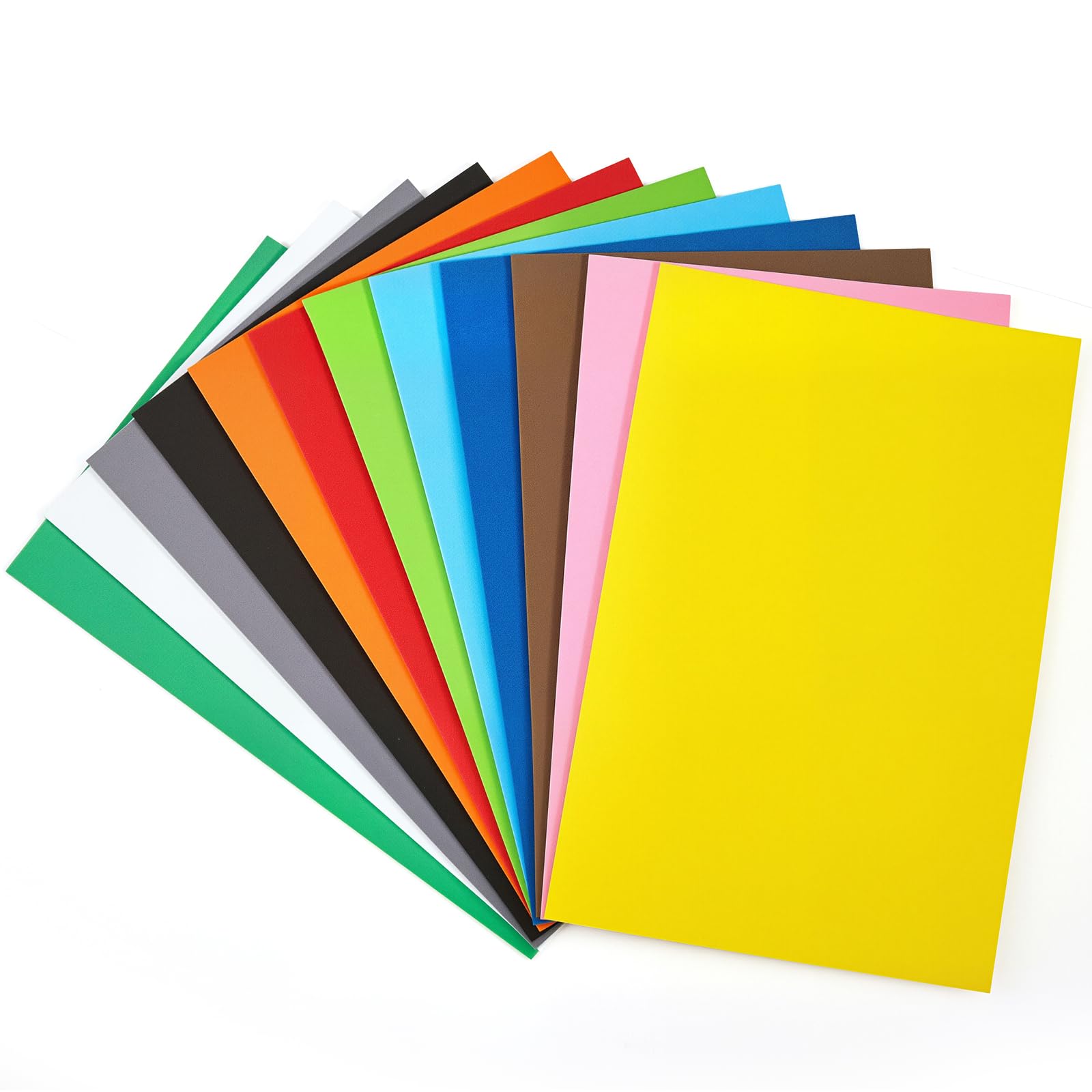 MEARCOOH Foam Sheets Crafts 8.5''x5.5'' Inch for Crafts Project Scrapbooking DIY Cosplay Multicolor 12PCS