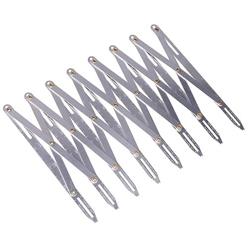 Regla de costura, guía de botón de calibre de costura expandible de aluminio, mide múltiples distancias iguales, longitud ajustable, multifuncional,