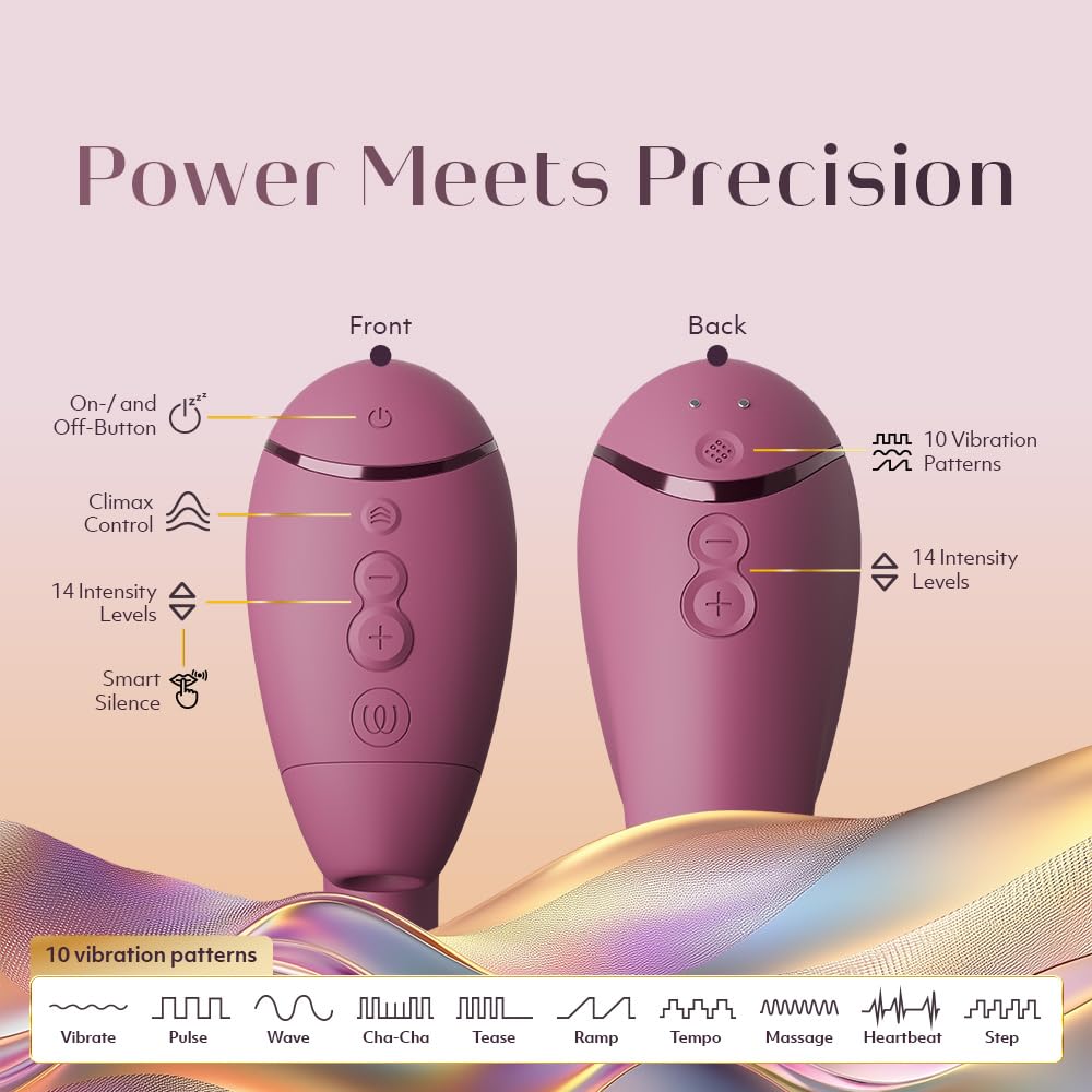 Womanizer Next Duo Vibratore Rabbit per Donna con 14 Modalità di Vibrazione e Aspirazione | Doppio Motore per Stimolazione del Clitoride e del Punto G | Sex Toy Silenzioso in Silicone | Rosa
