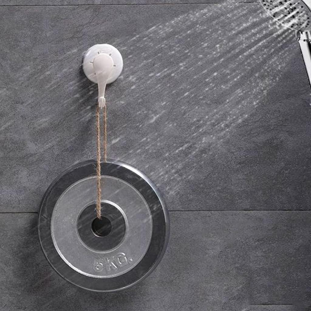 White Suction Cup Hook, Strong Glue Kitchen, Bathroom and Toilet, Seamless Wall Hanging Wall Door, Free Punching Hook