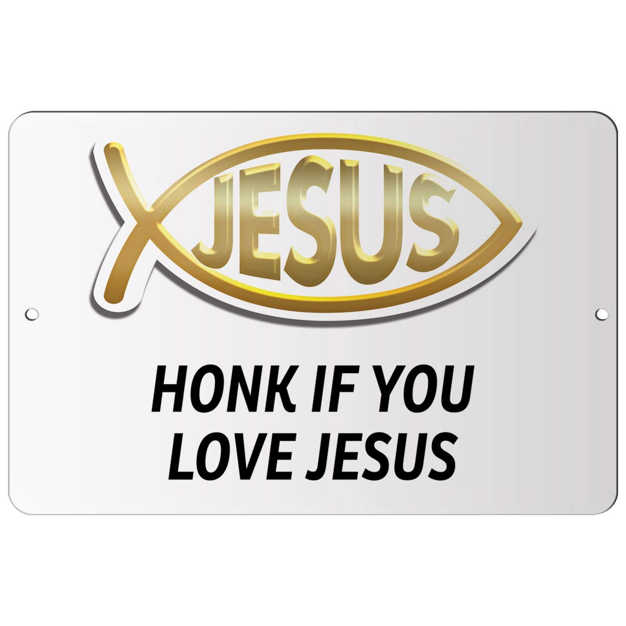 Makoroni - HONK IF You Love Jesus Christian Jesus Fish Ichtus - 8