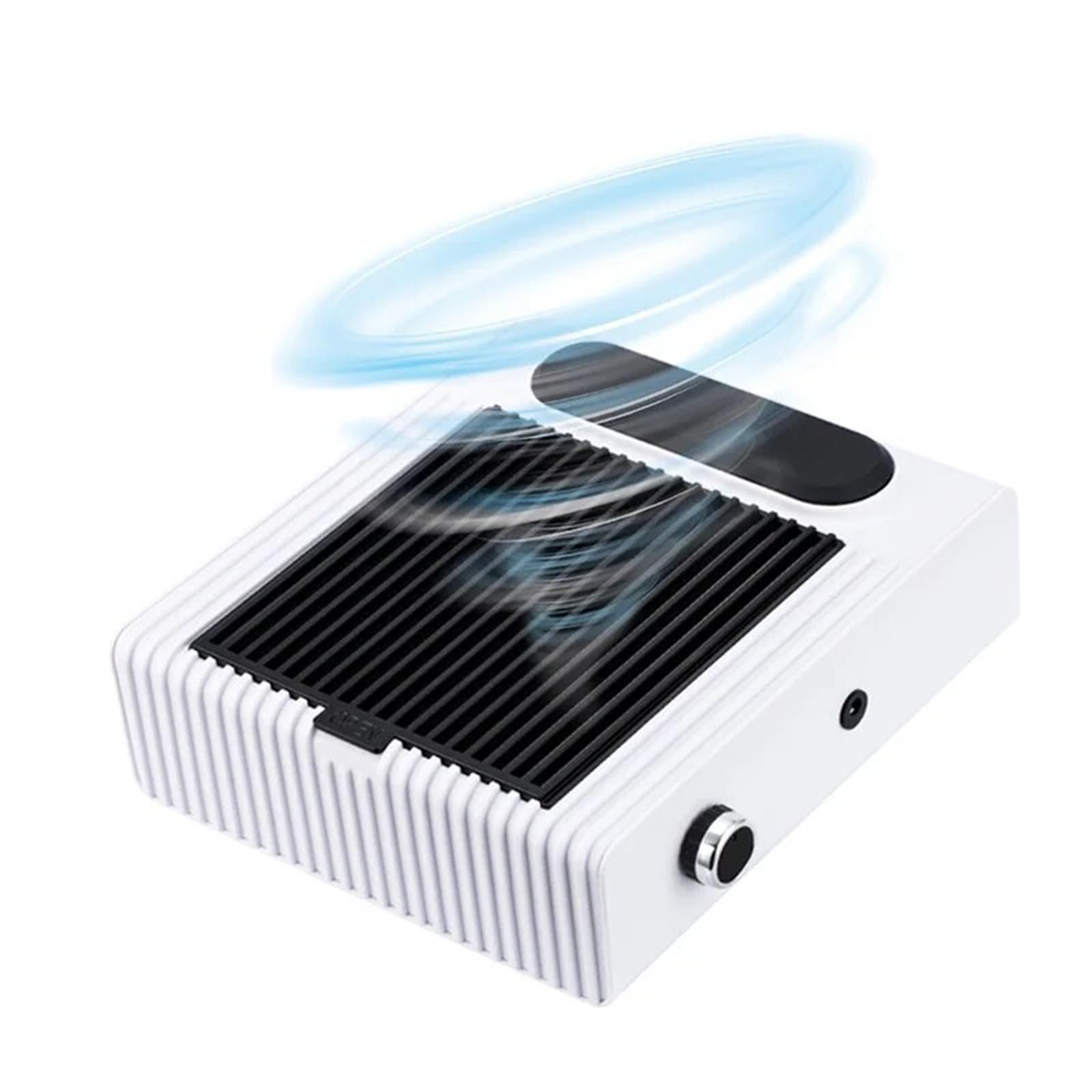 Nagelstaubsauger, 80W Leistungsstarker Nagelsammler for Maniküre Nagelsauger mit Fitter Nagelventilator Maniküre-Salonausrüstung für Maniküre und Zuhause(White)