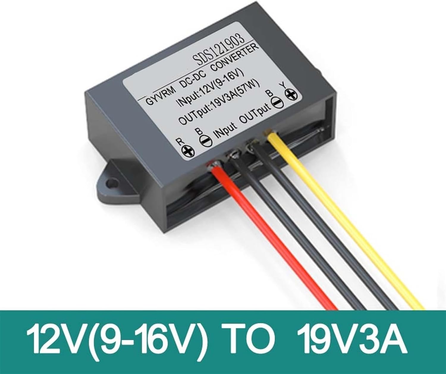 Converter 12V to 19V 1A 2A 3A 4A 5A Boost Power Supply Inverter Voltage Regulator Boost for LED Car Solar(12V to 19V 3A)
