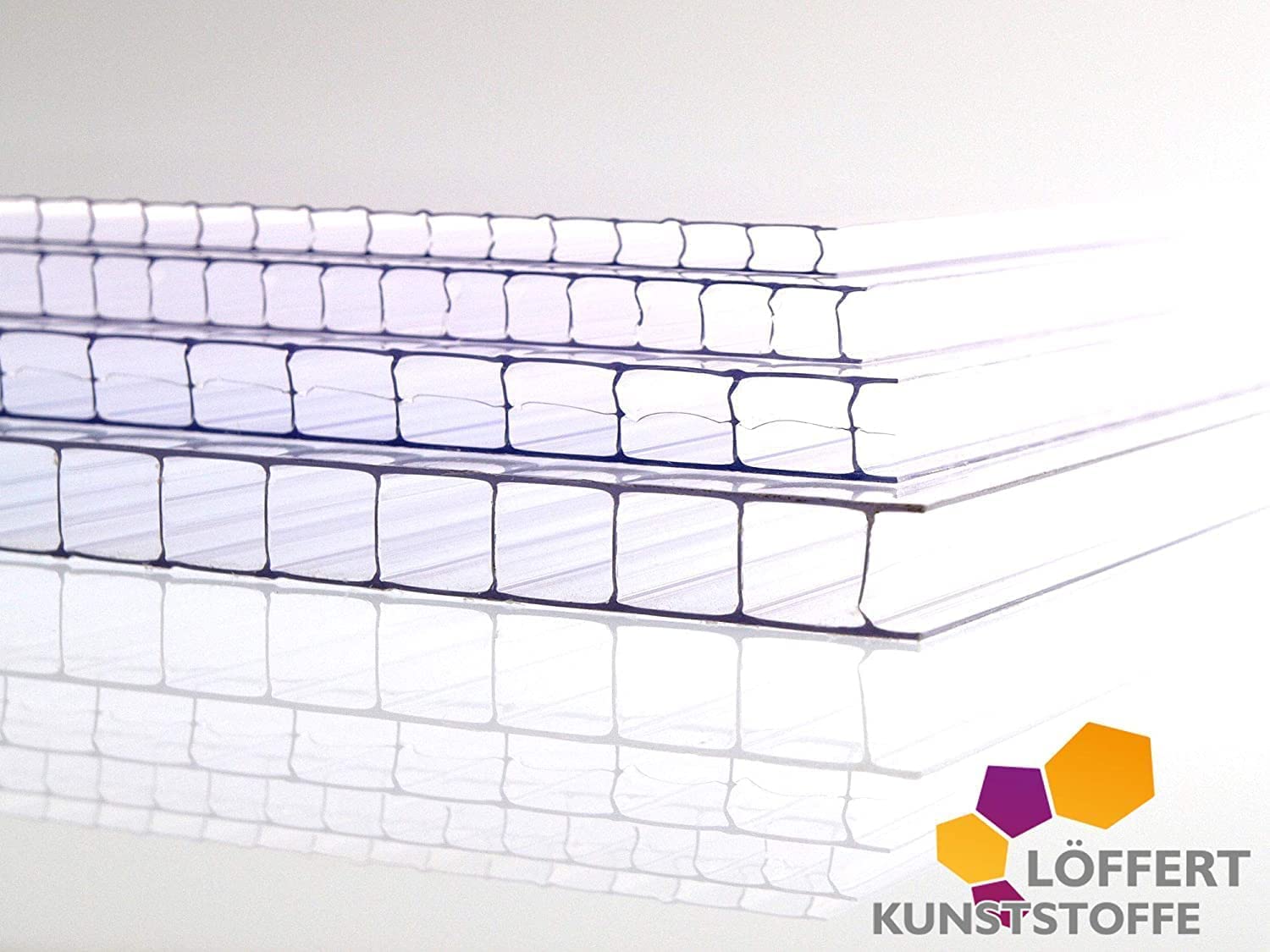 Löffert® Gewächshausplatten | 4mm - 6mm - 8mm - 10mm | UV-beständig aus 300 Standard-Größen wählen (10mm | 575 x 1400mm)