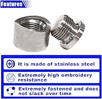 Vista 3 de M18 X 1.5 Bujes y tapones de montaje para sensor de oxígeno, tapón de tuerca roscada de acero inoxidable y tapón de tuerca de soldadura roscada