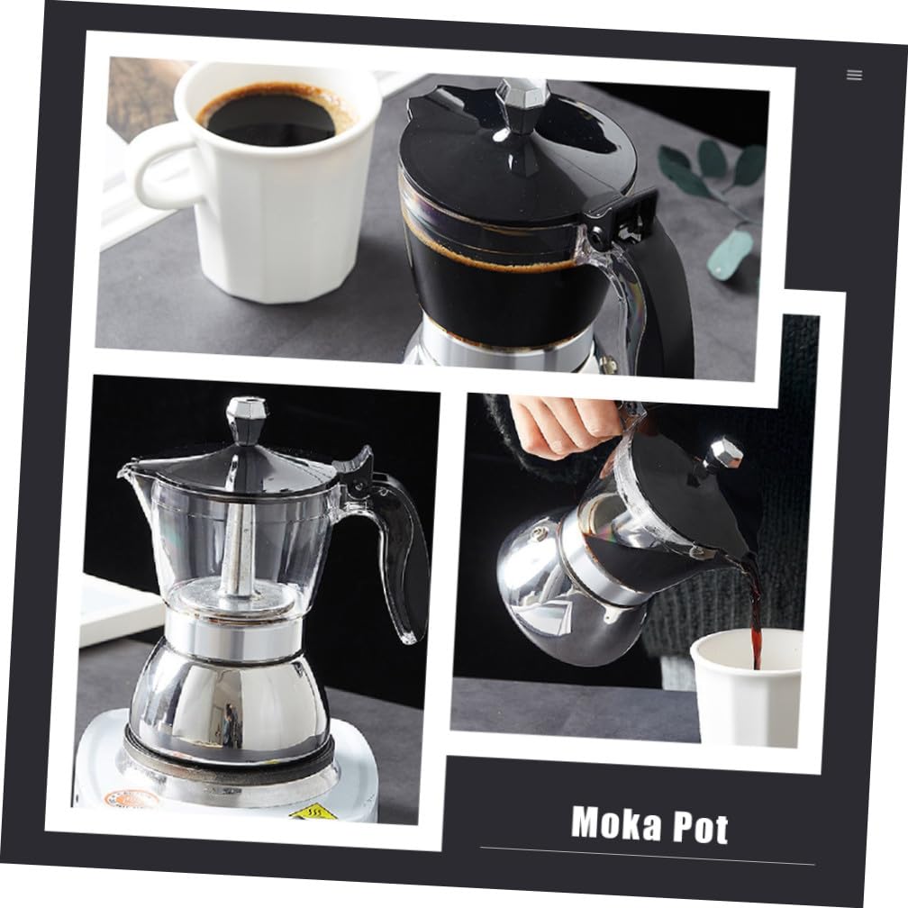 ULTECHNOVO Cafetera De Acero Inoxidable Cafetera Para Preparación Manual Para Uso Casa Para Café