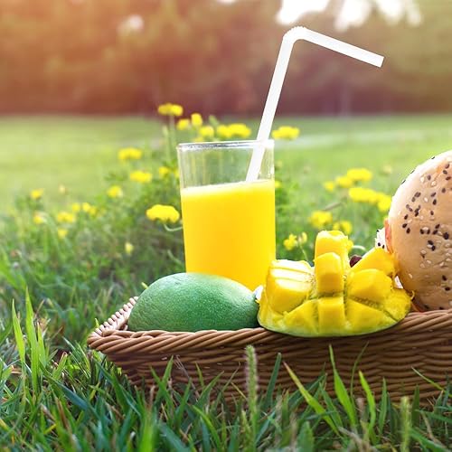 Miniatura 6 de Paquete de 300 pajitas biodegradables 100% compostables flexibles a base de plantas para cumpleaños o fiestas