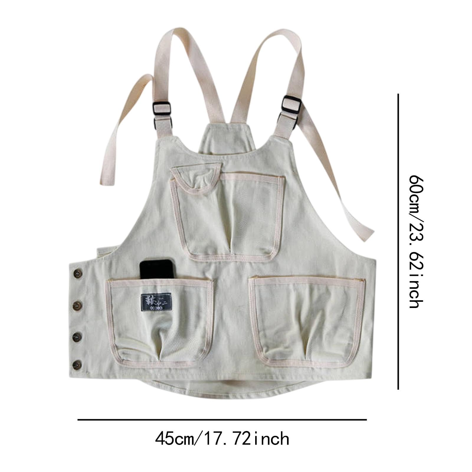 Delantal de la parrilla Ropa de trabajo Ligero impermeable de la herramienta del chaleco de campamento del delantero para la carpintería jardín de