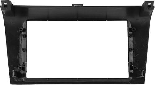 Miniatura 6 de Kit de tablero de instalación doble DIN, ABS negro 2 DIN audio estéreo Fascia Panel de navegación Fascia Car Stereo Frame para 3para Axela 20042009