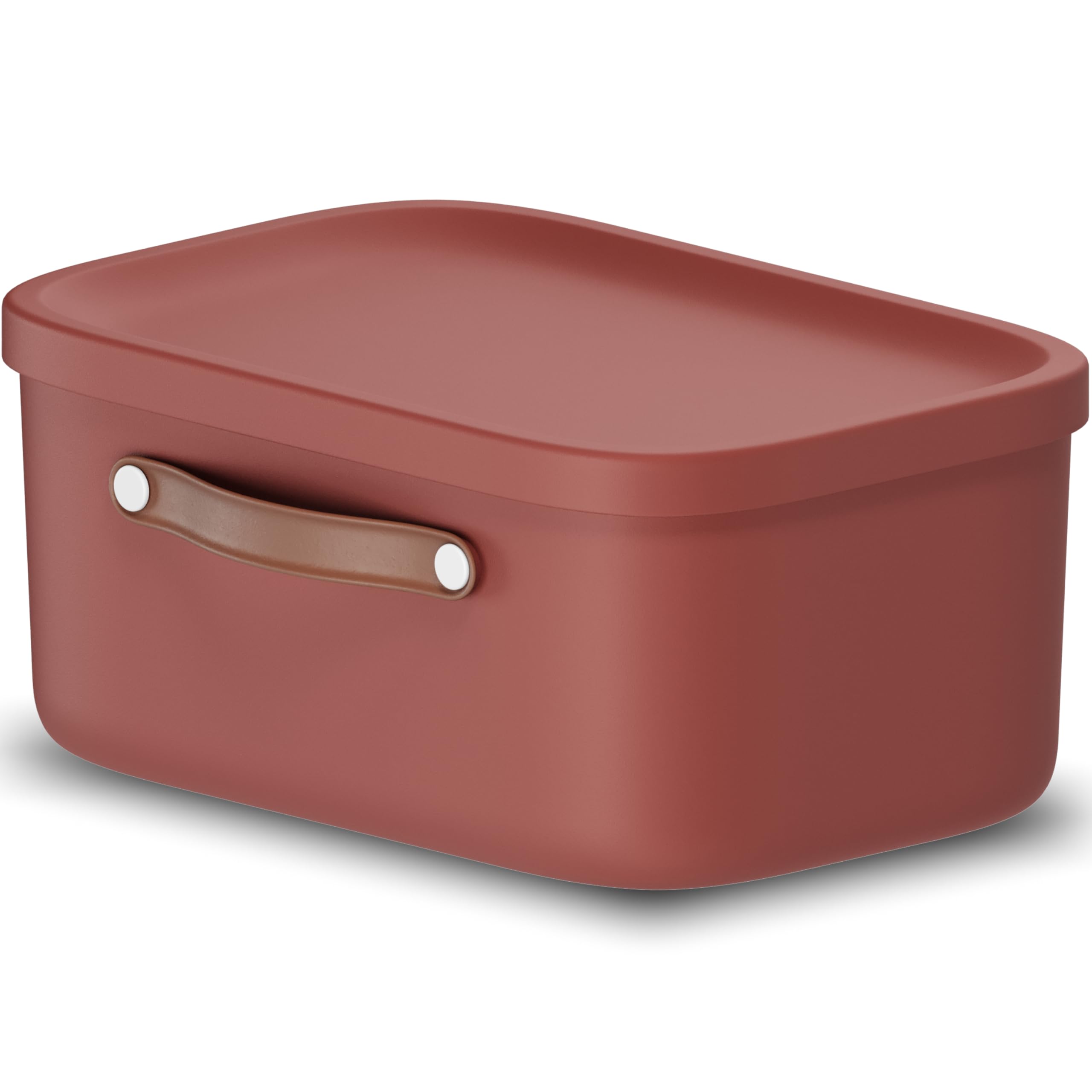 Rotho Red Maloja Storage Box 12 L, Plastic (Pp Recycled), 12 (39.5 X 26.5 X 17.7 Cm)