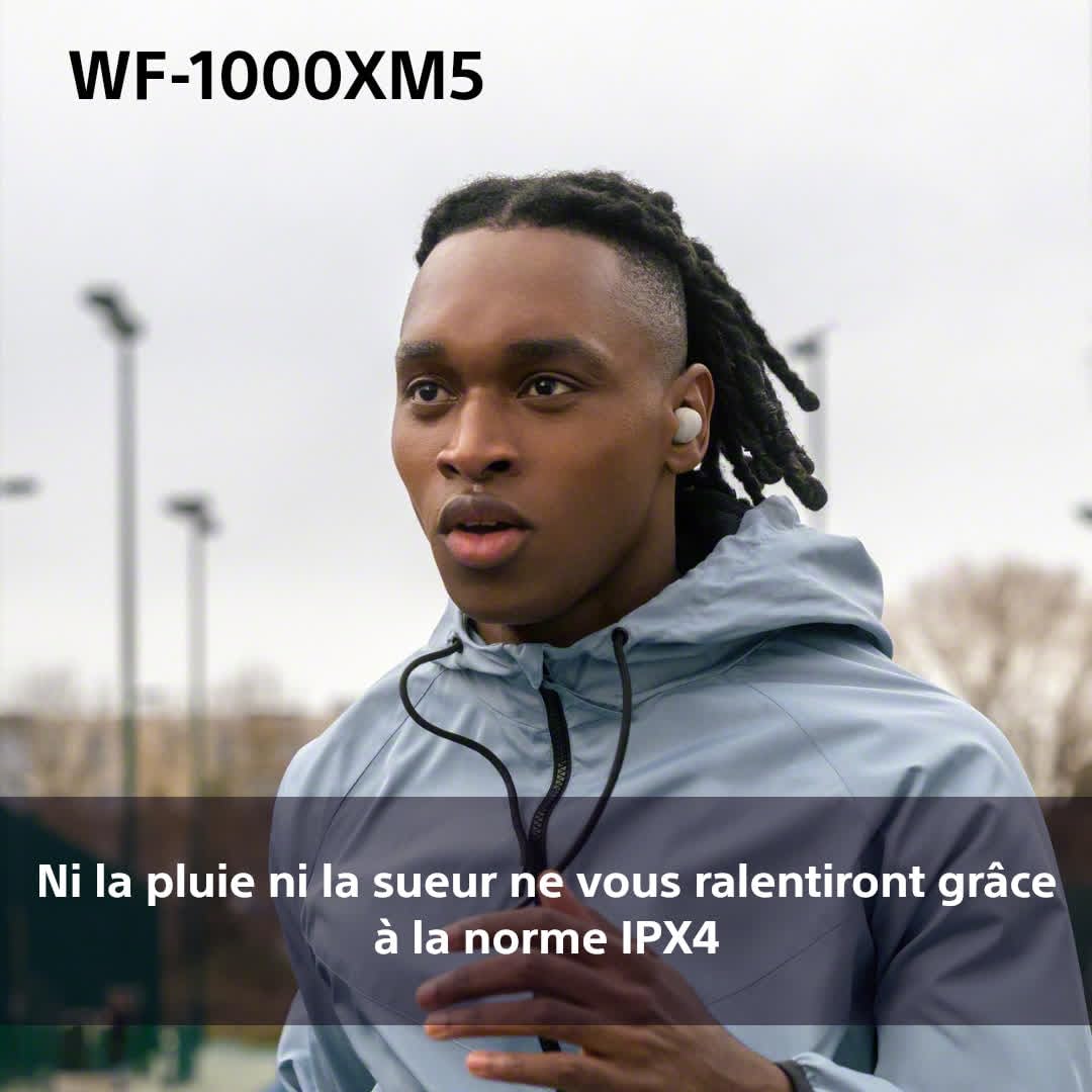 Sony WF-1000XM5 écouteurs sans Fil à réduction de Bruit, Bluetooth, Intra-Auriculaires avec Micro, 36 Heures d'autonomie, Charge Rapide, IPX4, Compatible iOS et Android - Noir