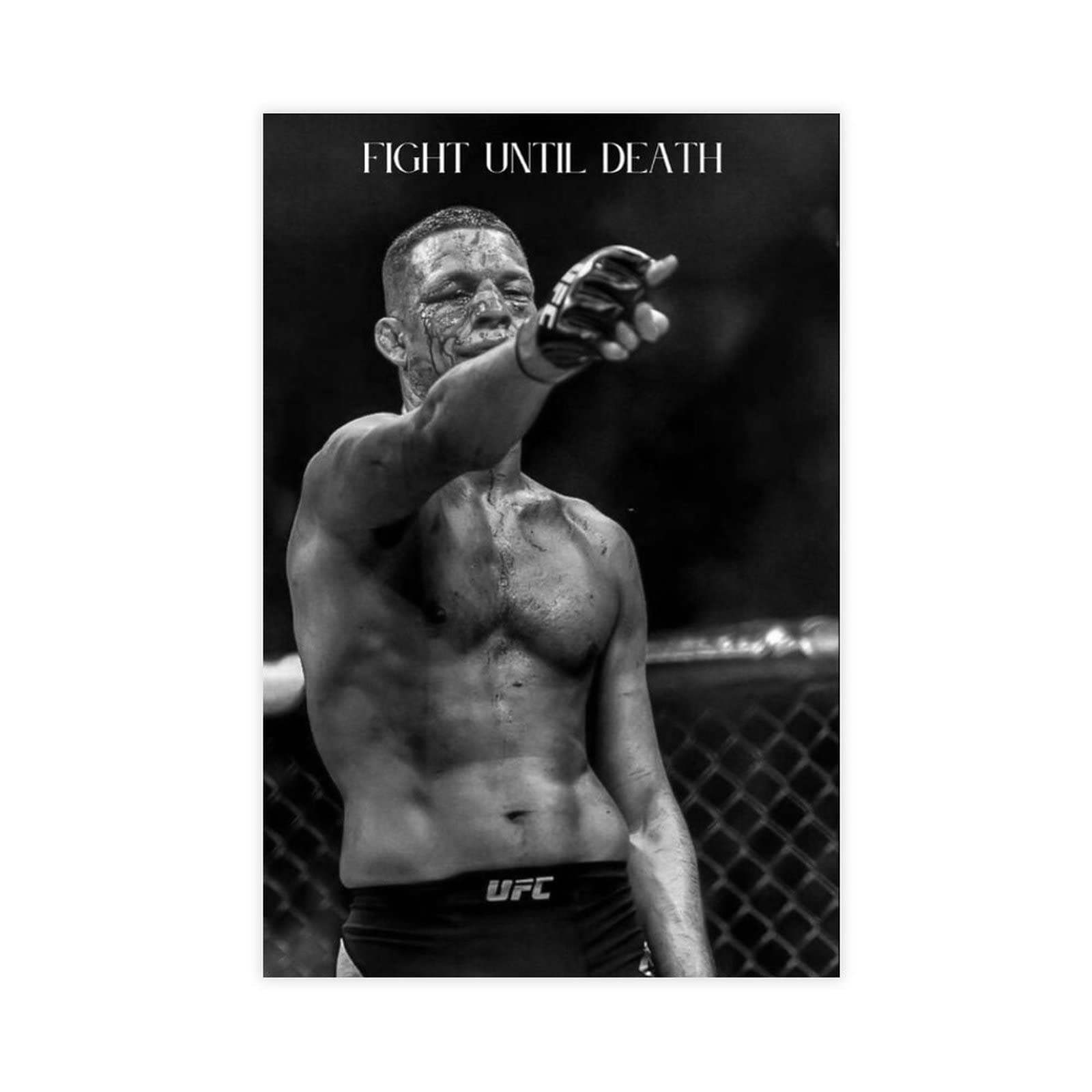 Nate Diaz Leinwand-Poster, Schlafzimmer, Dekoration Produktbild-Vorschau 3