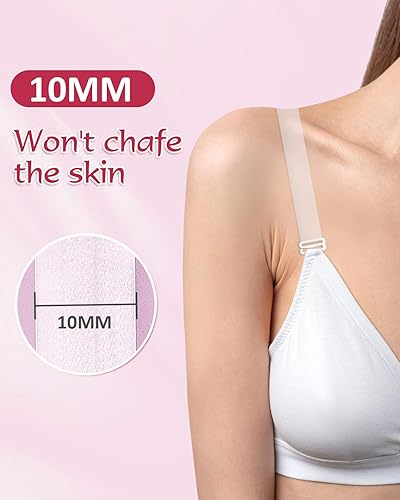 Miniatura 5 de Rovtop Correa invisible para brasier, correa de sujetador transparente, correas ajustables de 0.866-1.772 in, correas de repuesto transparentesmate