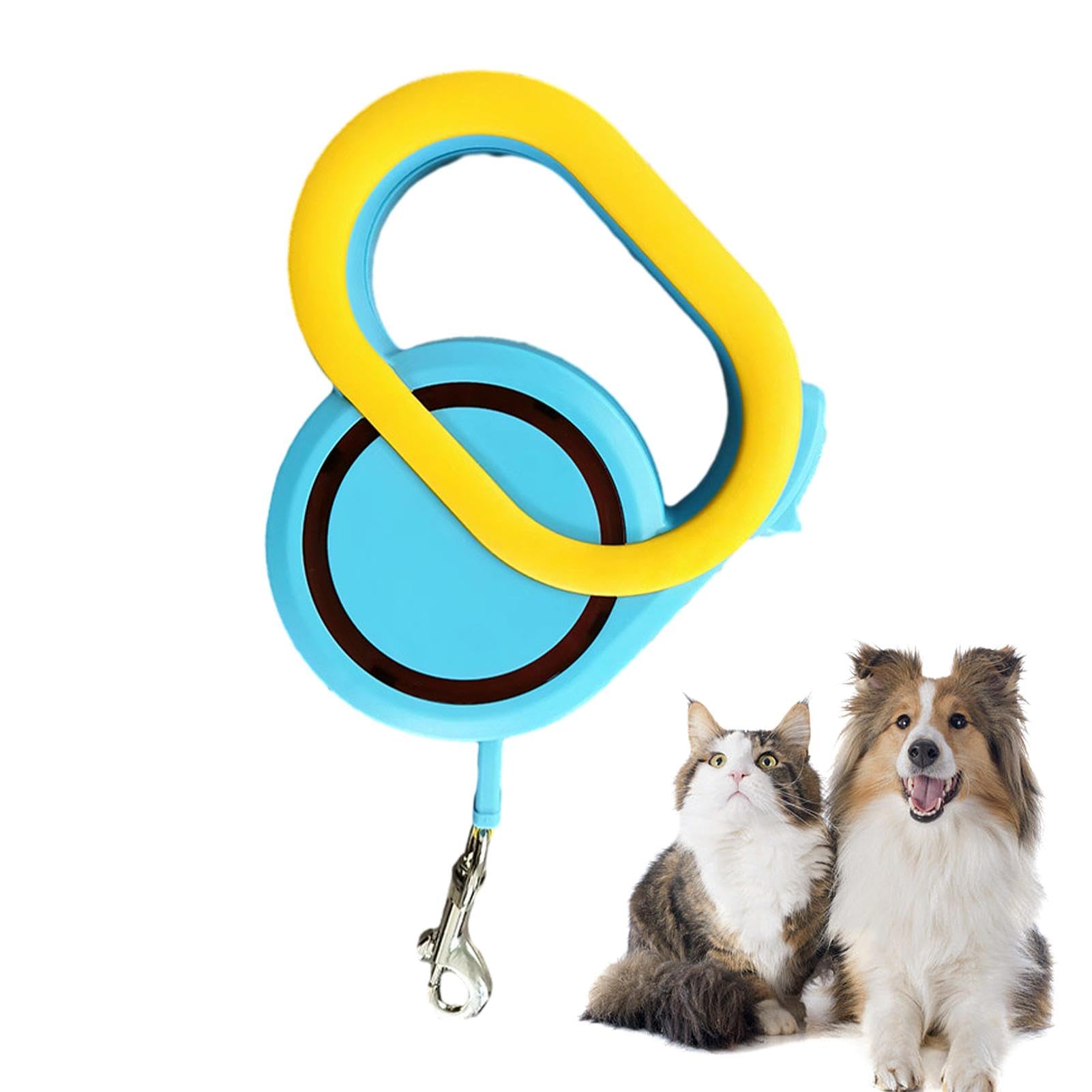 Sangle télescopique automatique pour chien robuste et rétractable