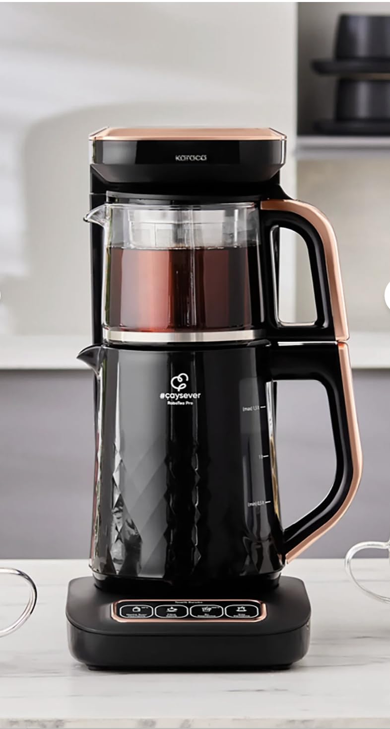 Karaca Robotea Pro Quartz 4 in 1 Konuşan Çay Makinesi Black Copper