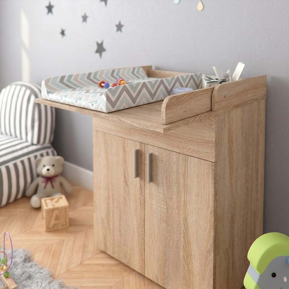 Vicco Commode à Langer Lena, Sonoma, 75.2x101.5cm | convertible en commode standard après la période de change