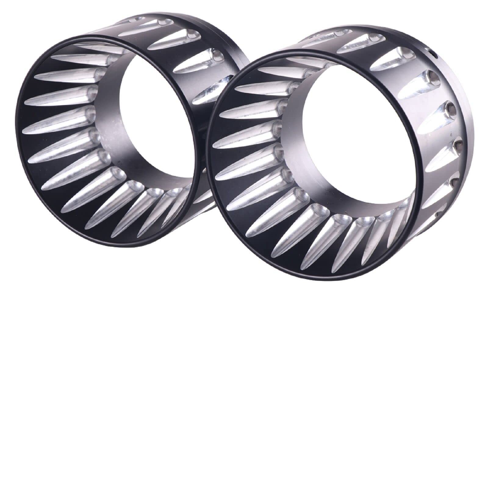 4” Black Exhaust End Tips Only for SHARKROAD 4” Straight Slip On Mufflers,102-8B