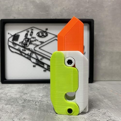 Juguetes sensoriales para adultos, con impresión 3D, cuchillo de gravedad impreso en 3D, juguete para ansiedad de plástico EDC, juguetes sensoriales