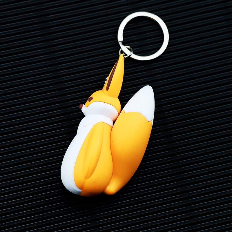 【新品未使用】Sky 星を紡ぐ子どもたち 星の王子さま きつね キーホルダー Sky × 星の王子さまキーホルダー ぬいぐるみバッジ - キツネ