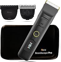 Brio Beardscape V2 Beard Trimmer Bundle: Zero Blade, Body Blade, Pro Case - Ceramic Blade, 4Hr Battery, Adjustable Speeds