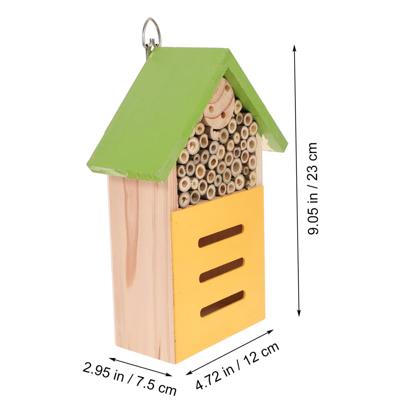Toyvian Casetta per Insetti in Legno, Hotel per Api e Dorifore, Rifugio Ecologico per Giardino, Decorazione da Esterno Verde
