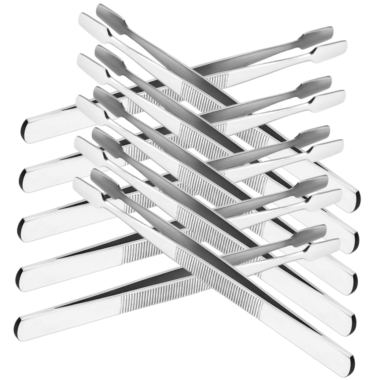 30pezzi Pinzette Artistiche Inossidabile Per Collezione Francobolli e Applicazione Ciglia Finte Strumenti Ergonomici e Facili Da Pulire