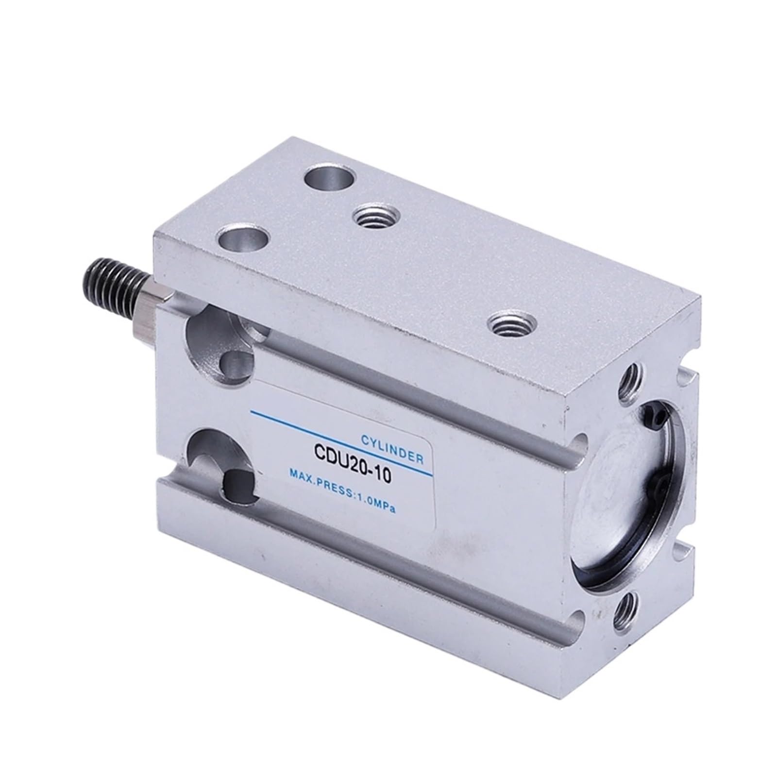 Vérin pneumatique double action alésage 20mm course 30mm CU20 non magnétique pour vérins compacts