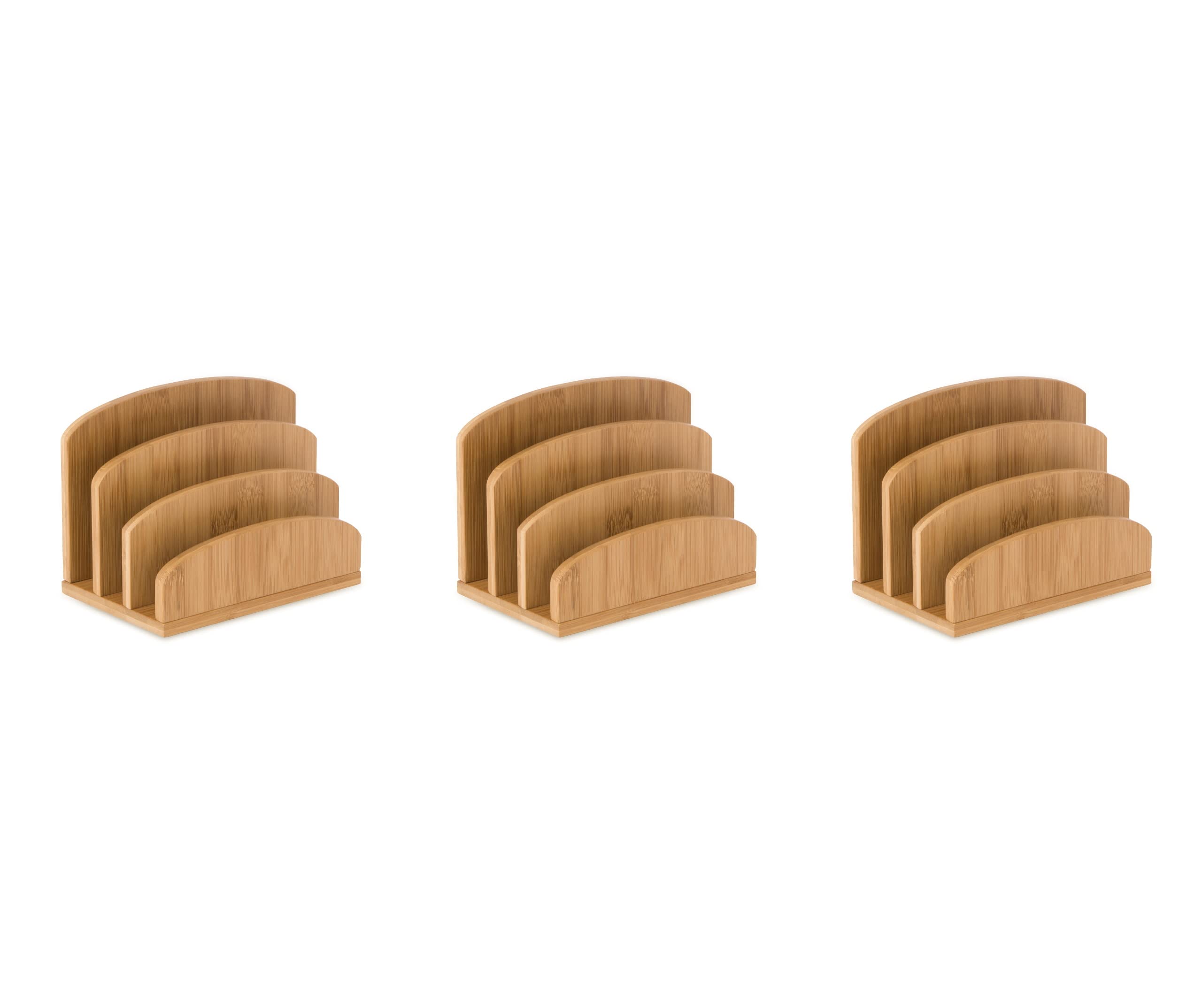 Osco Bamboo Letter Holder & Mail Sorter — view 12