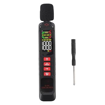 Decibel Meter, Digital Sound Level Meter, ABS, 30-130dB Range, Ideal for Home, Factory Use