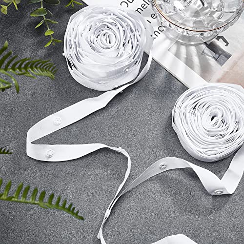 Nbeads 10 Yards Snap Button Tape, 0.7" Wide White Sewing Snap Tape Fastener Button Strips Snap Tape Garment Accessories For Clothes Fastener Sewing Diy Crafts #TOP1