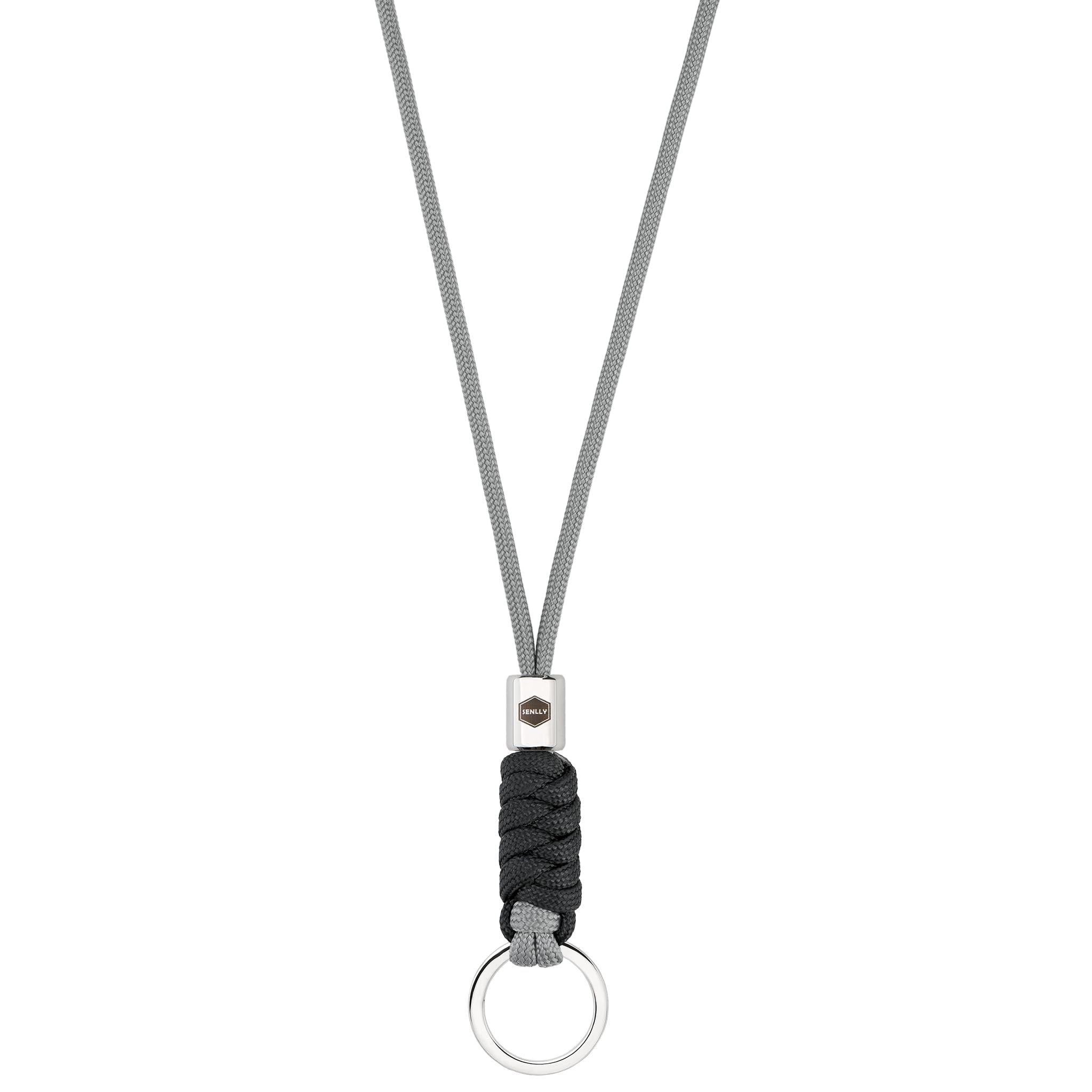 SENLLY Neck Lanyard Keychain for keys, Cell Phone, ID Badge Holder, Paracord Braided Design with Stainless Steel Hardware