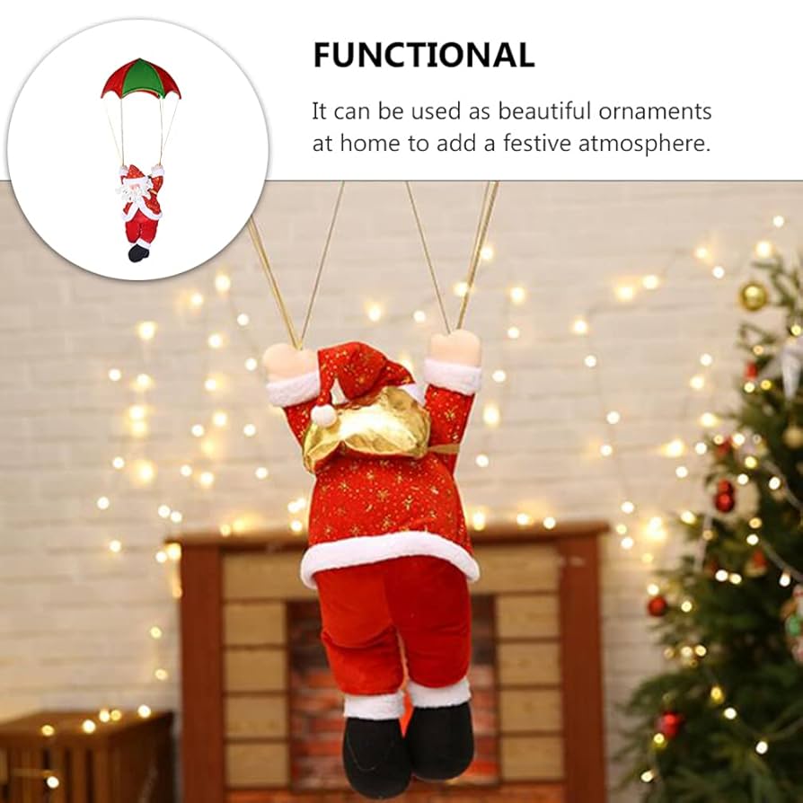 Amazon.co.jp: サンタクロースパラシュート人形クリスマス: 30