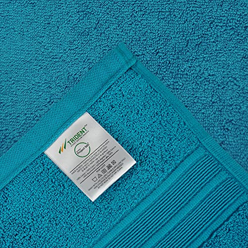 Trident Bath Towels, 100% Cotton Towels For Bathroom, Super Soft, Shower Towels, Bathroom Towels With Higher Absorbency And Lower Lint, Pack Of 2 Large Bath Towels, 500 Gsm Project 360 (Teal) #TOP2