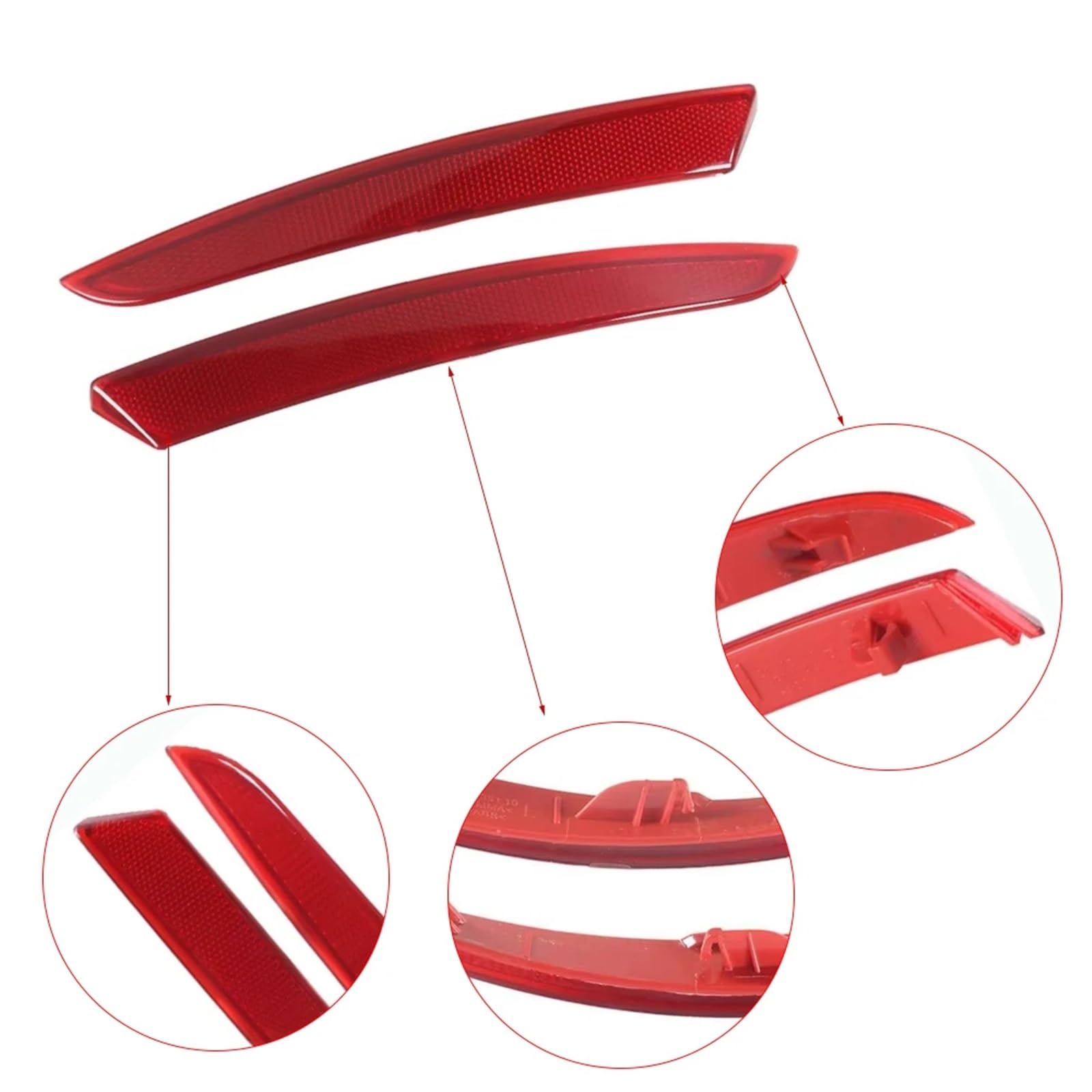 Catadiottro Posteriore Compatibile Con BMW Per GT F07 2014-2017 Paraurti Posteriore Auto Riflettore Lampada Arresto Indicatore Direzione Kit Luce Accessori 63147318557
