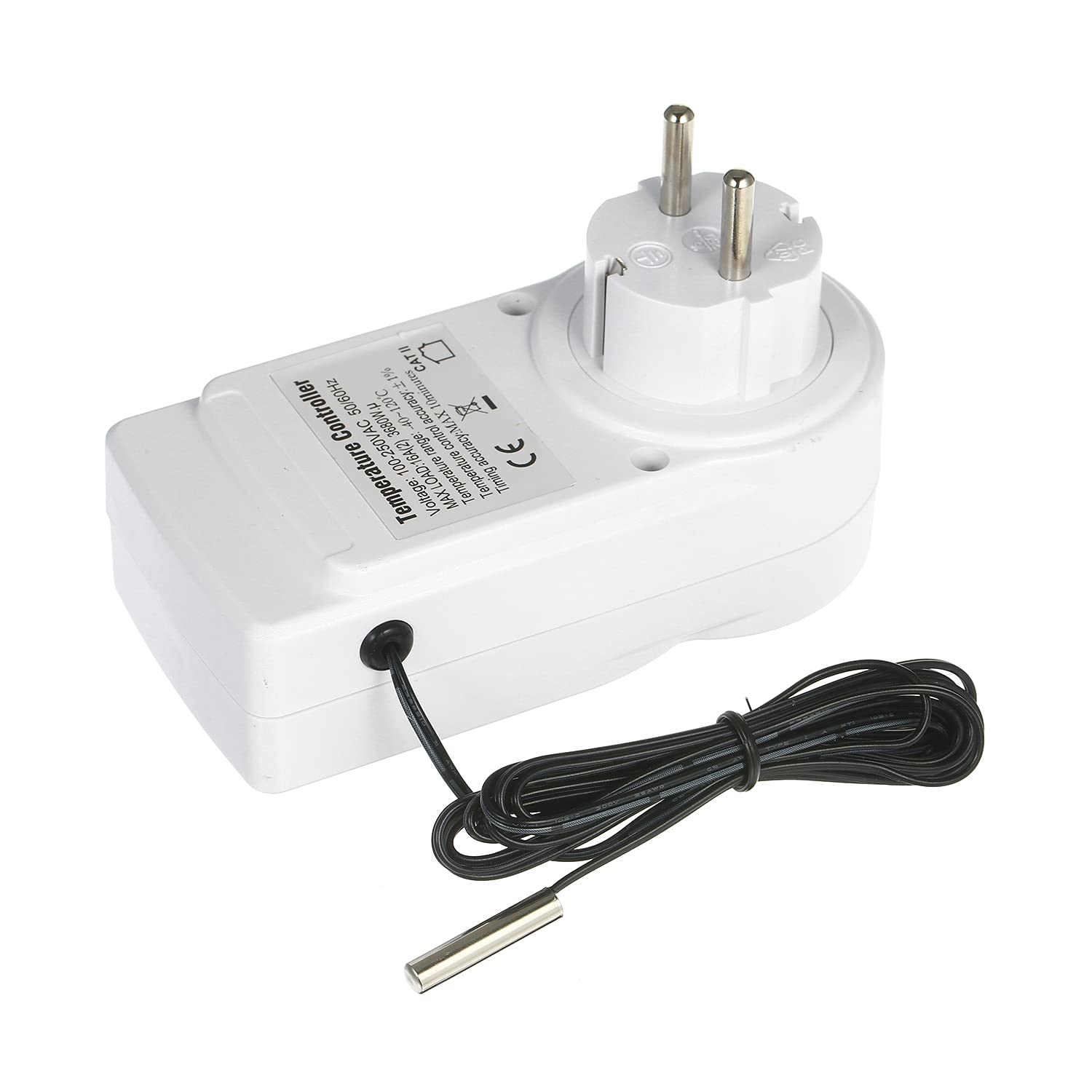 Reptilien Thermostat, Digitaler Thermostatregler mit Timer und Sonde für temperaturgesteuerte Steckdosen für Terrarium-Aquarium-Reptilien mit Treibhaussaatkeimung