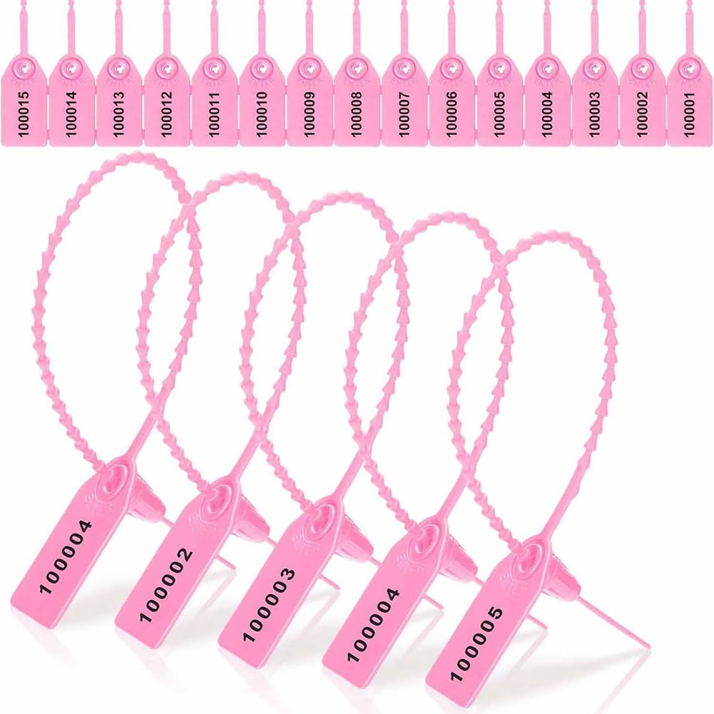 Lot de 1000 sceaux de manipulation en plastique numérotés pour extincteur, étiquettes de sécurité