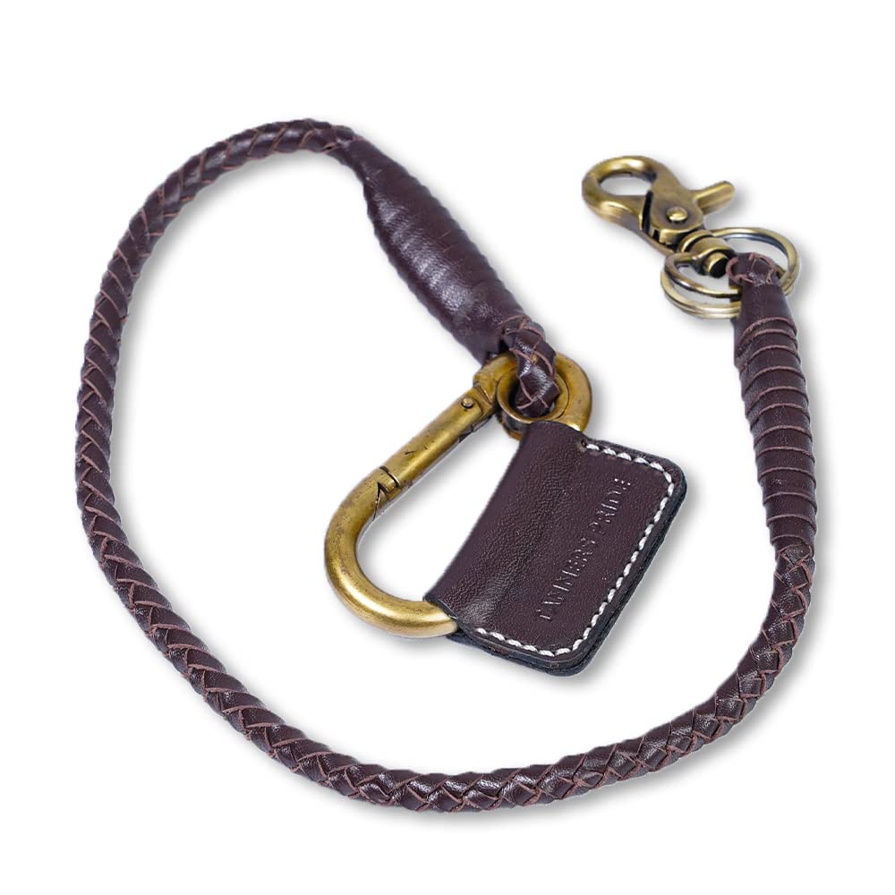 Leather Handweaved And Handstiched Hunter Bikers Braided Keychain-picture-11