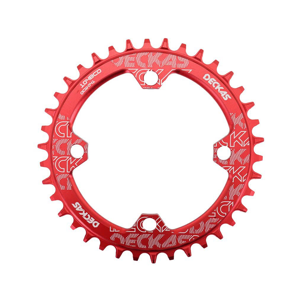 LUOKEKE Kettingblad Ronde Fiets Kettingblad 104BCD 40 42 44 46 48T 50 52 Tanden MTB Bike Mountainbike Chain Ring Kettingwiel 104 Bcd Kettingbladen Voor Fietsen (46T, Zwart