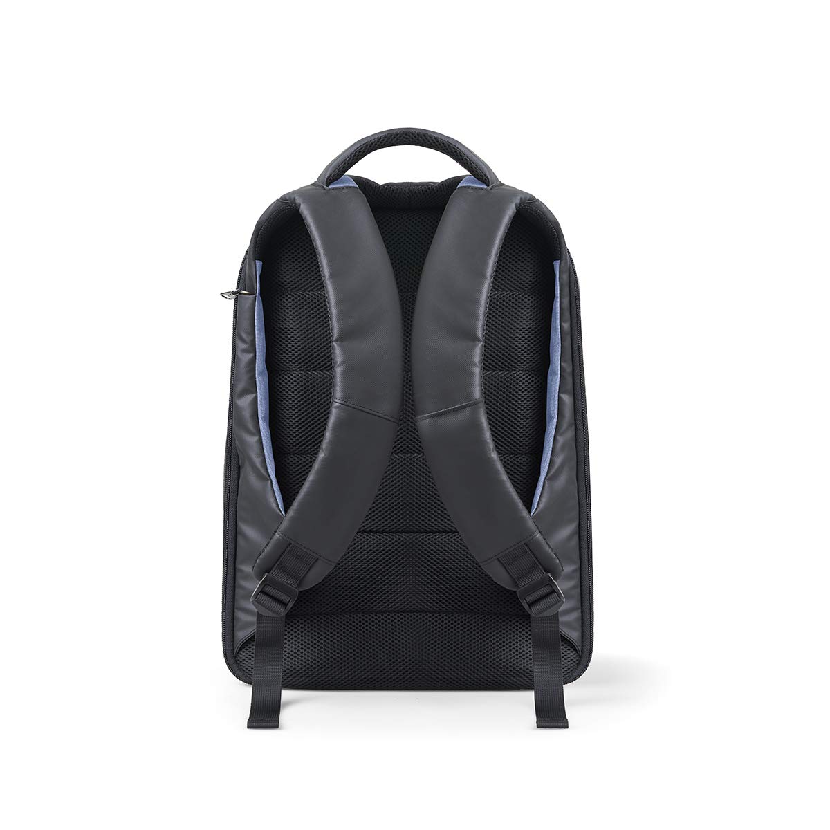 Intempo Zaino Antifurto Versatile Tekniko Big in Tessuto Idrorepellente, Cavo Telescopico Antifurto, Chiusura con Combinazione, Presa USB Esterna, Dimensioni 34 x 46 x 16 cm, Colore Azzurro