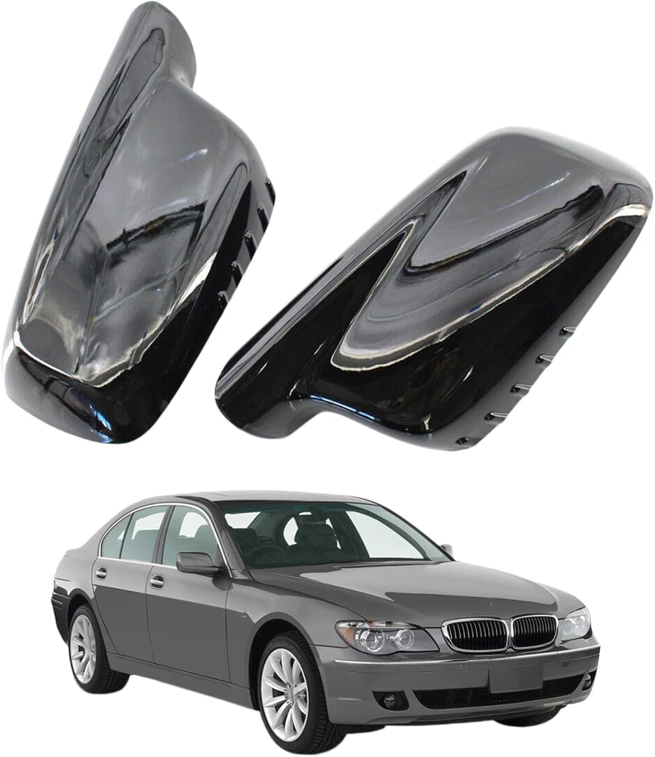 Coque rétroviseur pour BMW 7-Series E67 2002-2008 finition de décoration haut de gamme