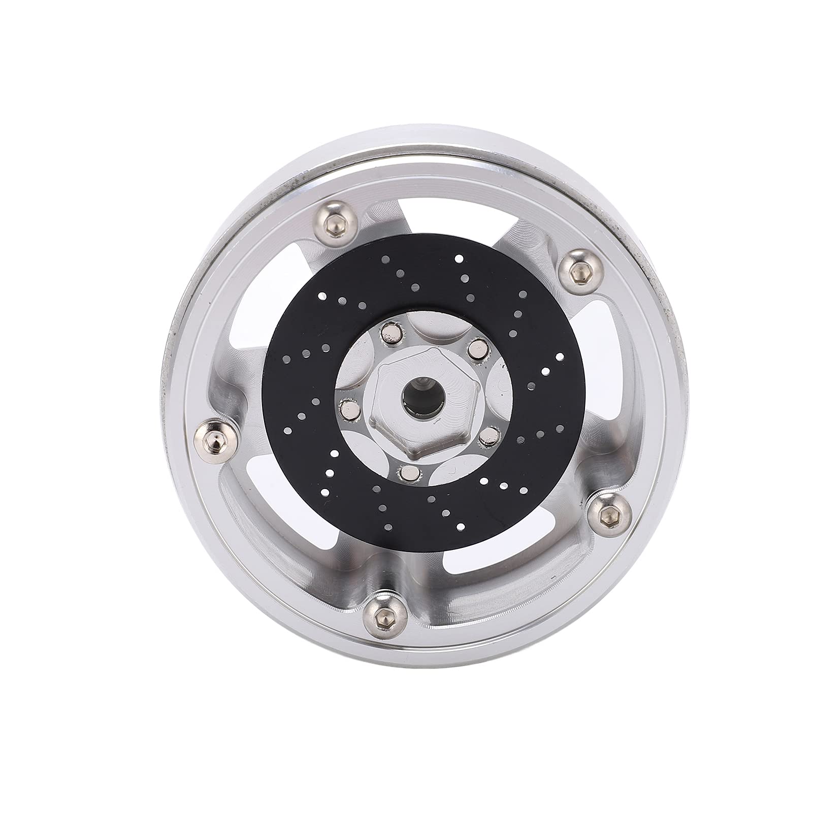 4 llantas metálicas de 2,2 pulgadas con disco de freno para coche RC Axial SCX10 90046 1/10