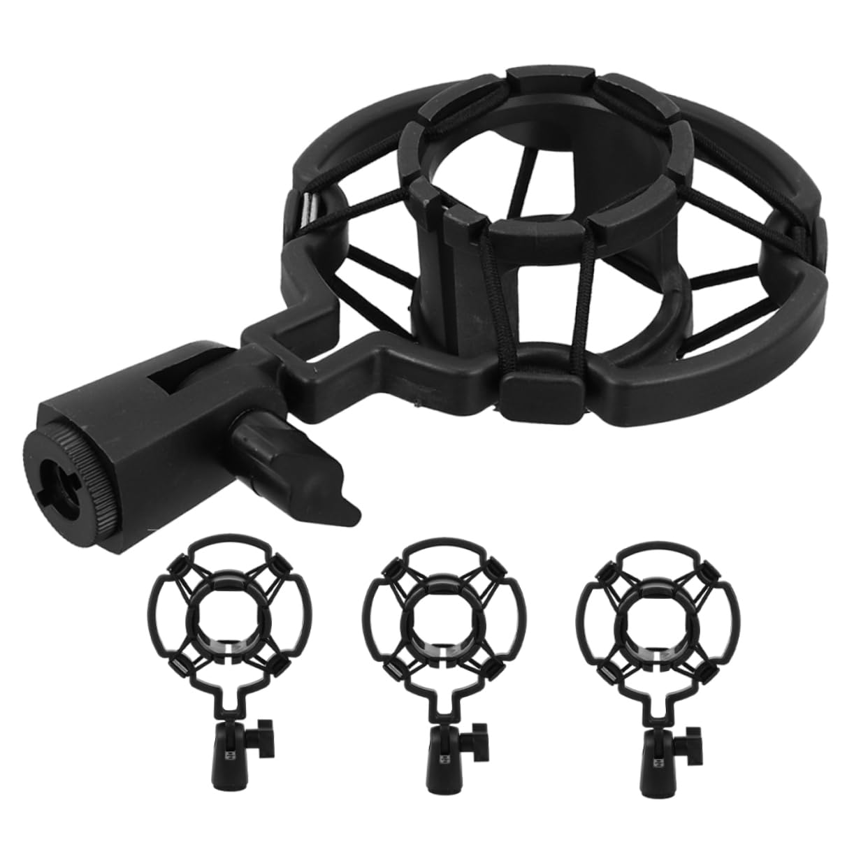 OFFSCH 4Pcs Microphone Shock Mounts Clip Holders for Vibration Stability for Recording and Live Streaming Lightweight and Durable Design for Various Microphone