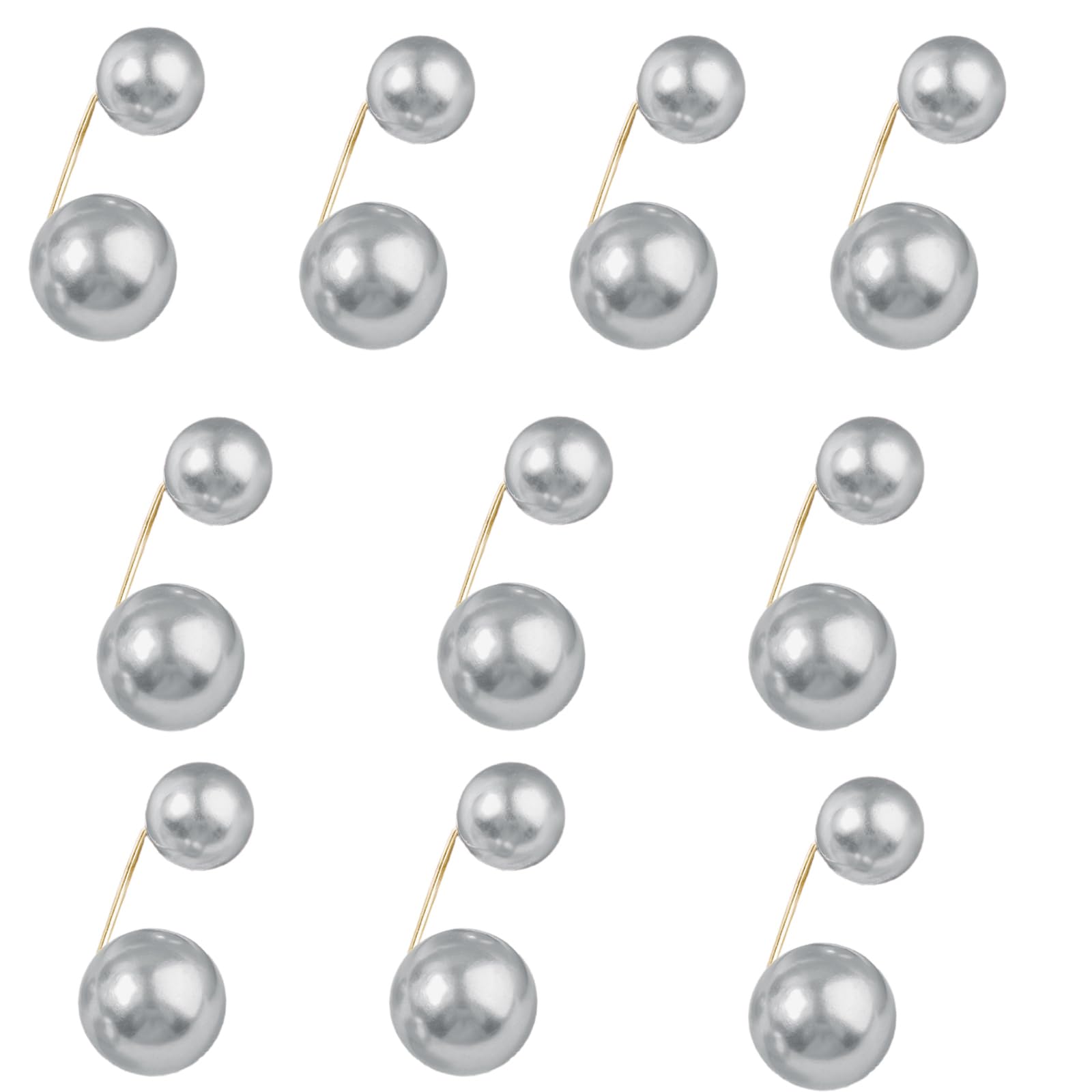 Psdndeww Artificial Pearls Waist Tightener Pants Shortener Clip Trousers Length Adjuster Clip Shawl Cardigan Collar Safe Pin Skirt Adjuster