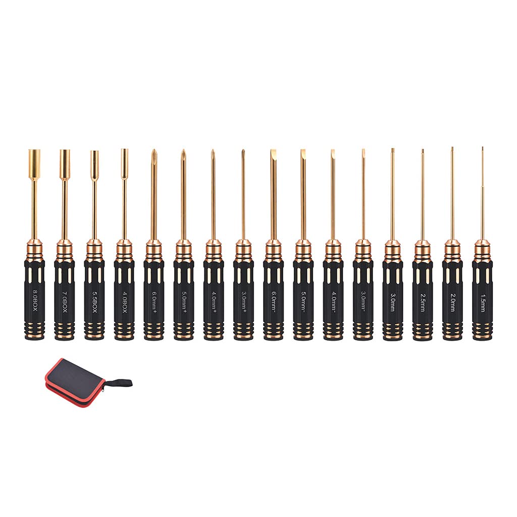 Buxuaaaa Multicolor Hexagon Screwdriver Wrench Tool Not Easy To Damage Long-Lasting Performance For Multi-Axis Fpv Racing Drone Model Fixed Screwdriver Pliers Set