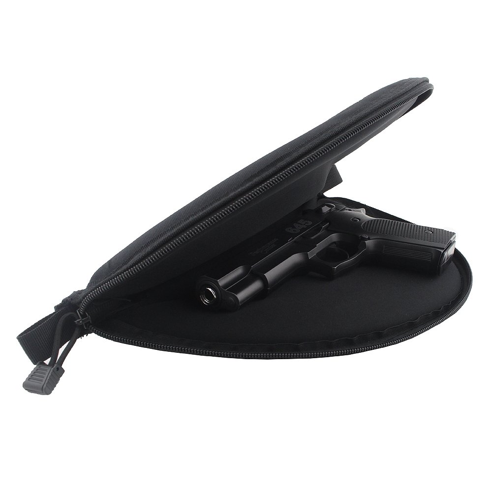 Amazon | Tacticalブラックソフトパッド入りピストルガンケースラグ