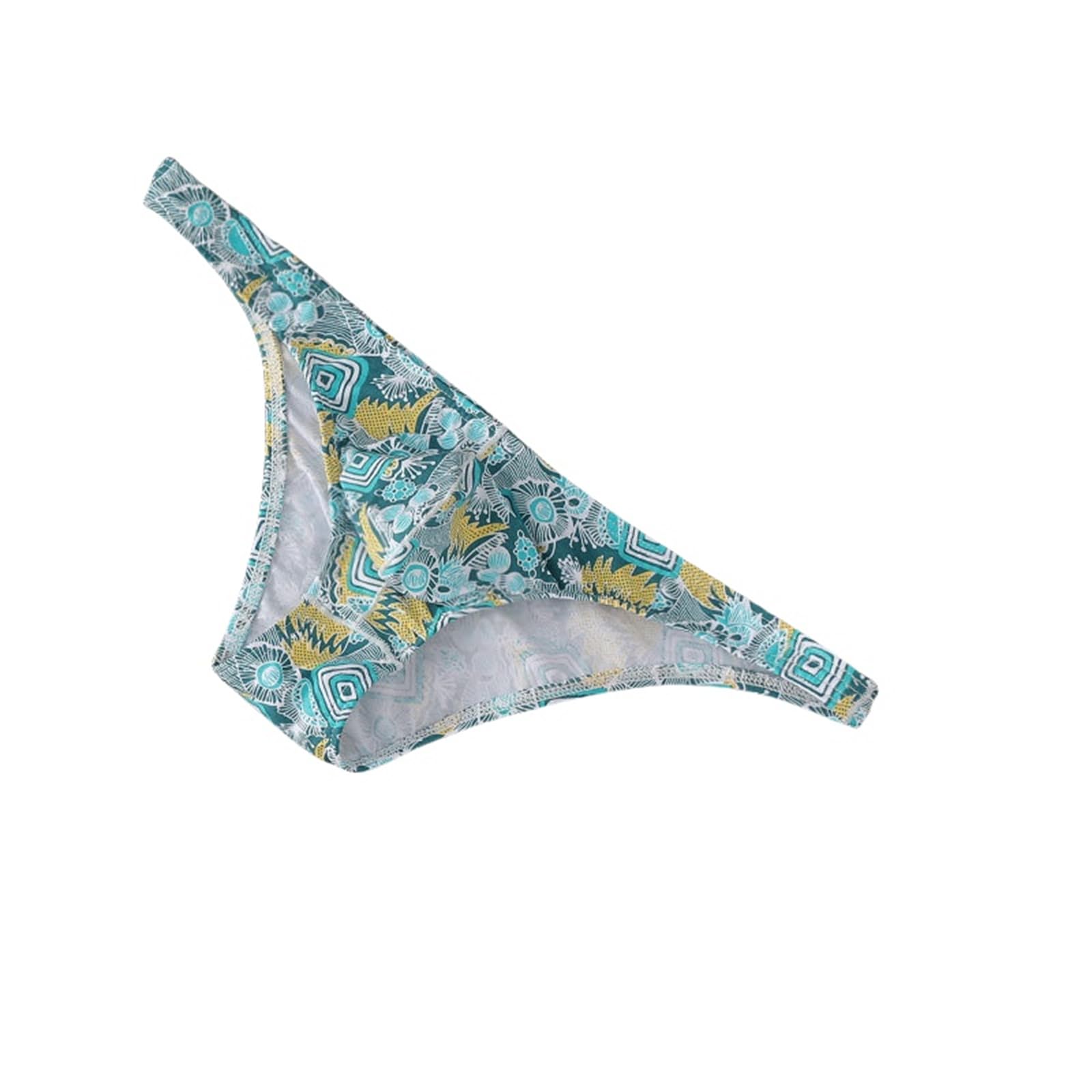 Slip Uomo 4-Pack Slip in Cotone da Uomo Traspirante Stampato A Vita Bassa Doppio Strato Slip Adulti