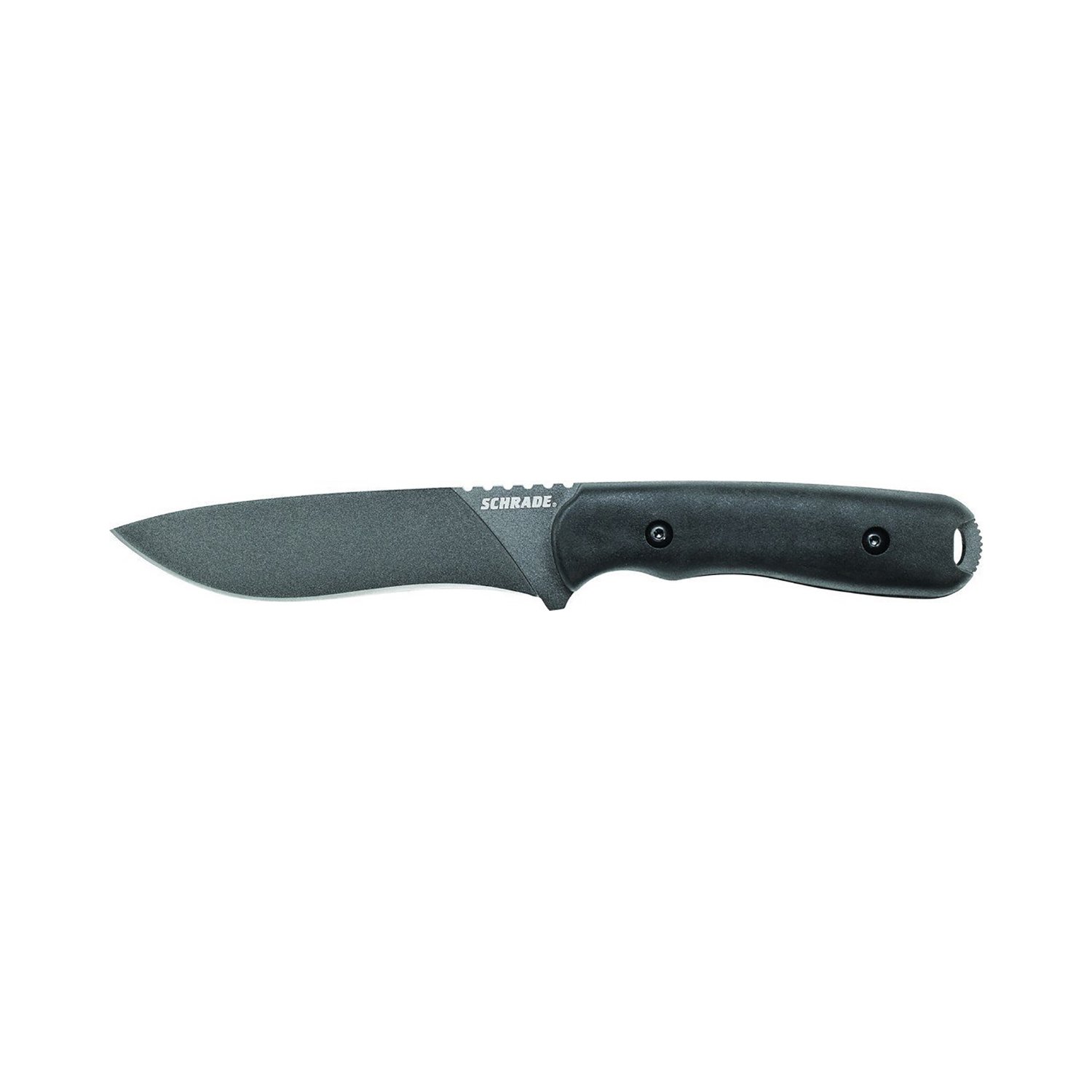 Schrade SCHF42 Frontier 10in Steel Full Tang Fixed Blade Knife with 3.6in Drop Point and Grivory Handle for Outdoor Survival, Camping and Bushcraft